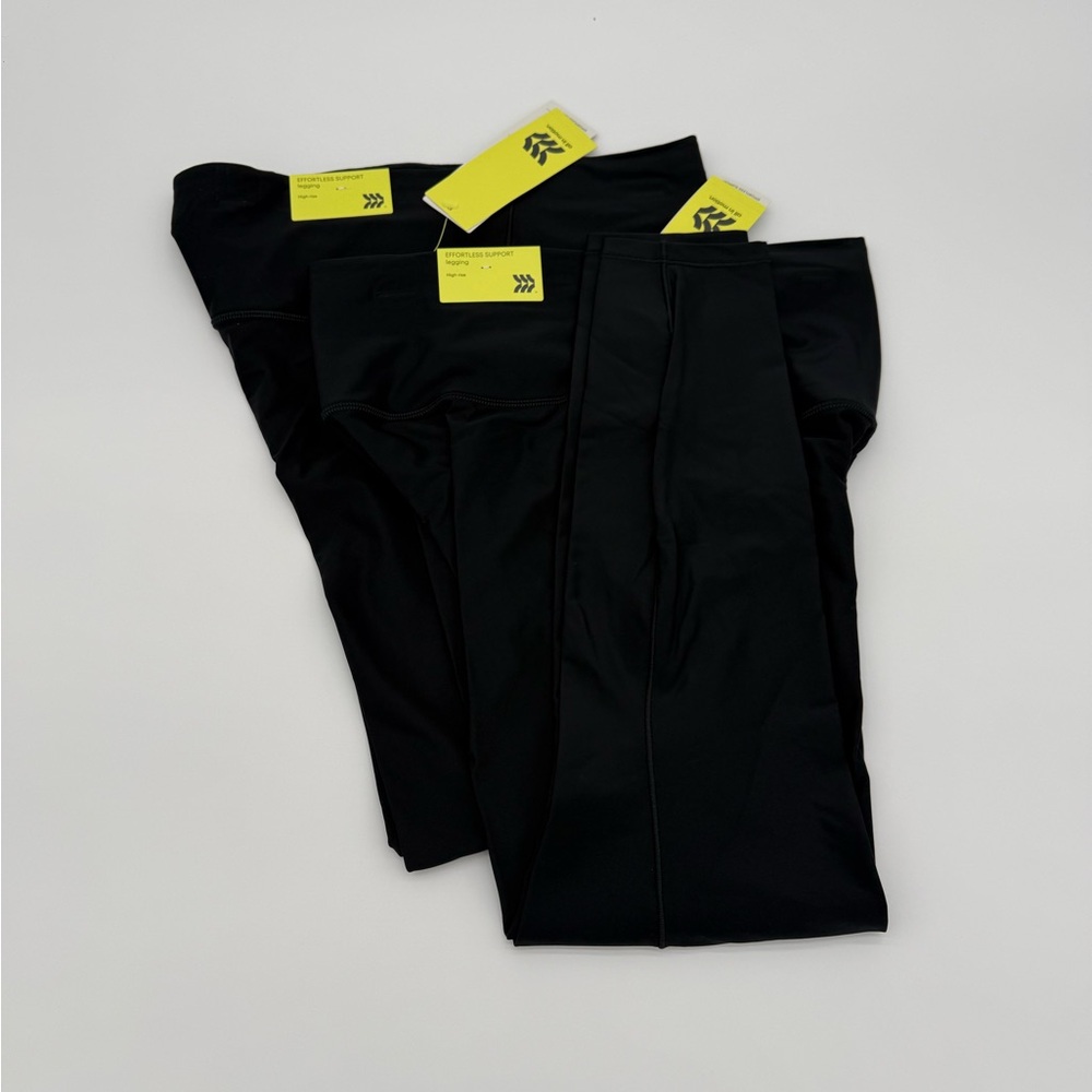 2 PAIRS Target MED 7/8 All In Motion Support High Rise Leggings Black Women NWT